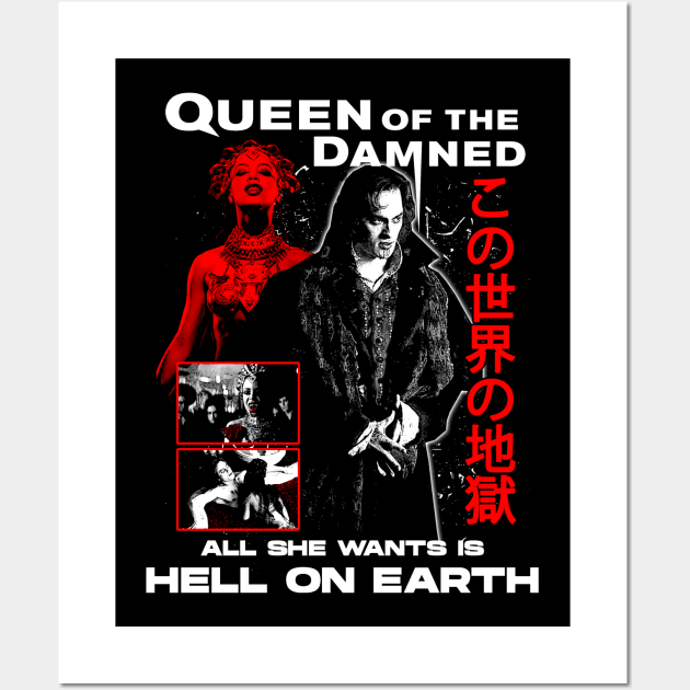 Queen Of The Damned Wall Art by WithinSanityClothing